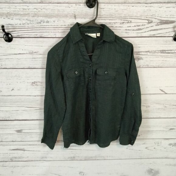 "Studio Works" woman's button up shirt - Picture 1 of 8